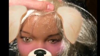 Silicone Sex Doll BJ Play, Nice Cumshot Ending! Realistic Mia's 53rd Vid :)