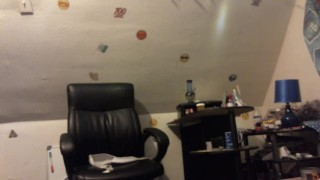 fat white girl buttcrack cleaning - then stripping totally naked to smoke