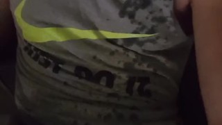 Filming myself getting off