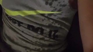 Filming myself getting off