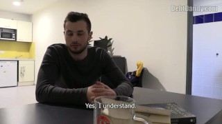  DEBT DANDY 241 - Straight Hairy Hunk Has His Virgin Ass Fucked Raw