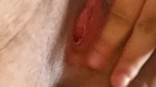 Slut plays with her Pussy while boyfriend talks on the phone