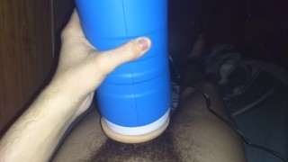 Skinny Cums Hard Using Autoblow 2