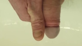 Jerking off my small cock on pills