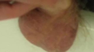 Jerking off my small cock on pills