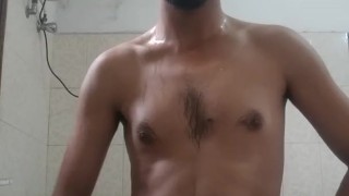 Solo Masturbation while bathing