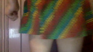 Amateur Skirt Tease