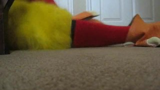 Zentai Man VS Chicken
