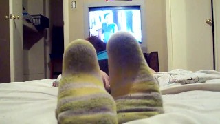 Goth girl dirty socks ignore