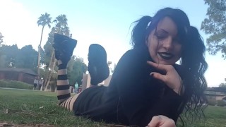 The Pose, closeups in pantyhose