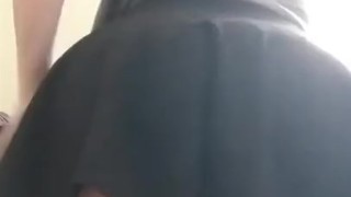 Big ass, Small skirt, Cock tease