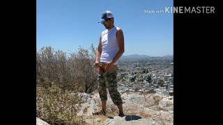 Greece, Athens. Jerk off public