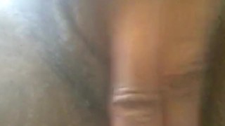 Juicy black pussy fingered