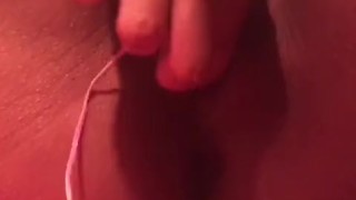 Horny latina milf fingers her fat wet pussy so good