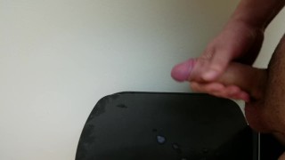 Horny Uncut White Boy - Massive Cum Shot