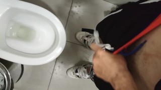 Masturbation in Public Restroom