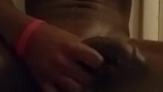 Cumshot before shower
