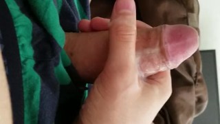 Young White Dude Unloads In Bed