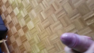 solo Jerk with cum shots hard cock