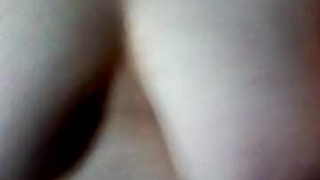 Riding a cucumber making my tits bounce