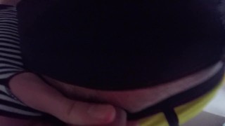 Femboy Twink Reverse POV blowjob