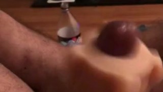 Jerking off with my male sex toy
