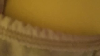BBW wet stained panties