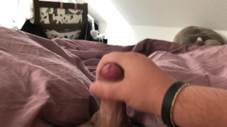 Jerking off in the morning