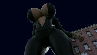 The heist (catwoman giantess growth)