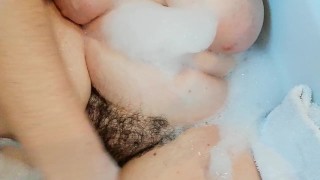 in my hot tub masturbate hairy pussy with tampon anal plug amateur big bobs