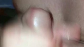 CLOSE UP SELFSUCK AND CUM