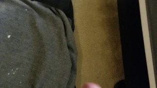 Young Dude Records His Massive Cumshot