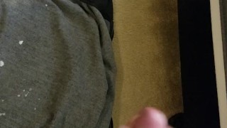 Young Dude Records His Massive Cumshot