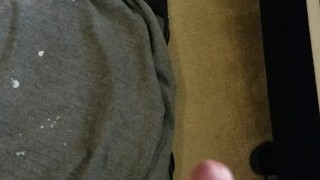 Young Dude Records His Massive Cumshot