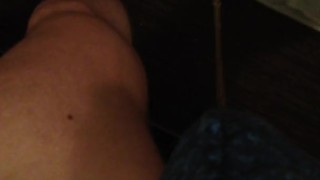 wetting in my undies with my chastity cage on