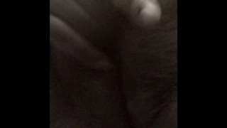 rubbing my clit and moaning