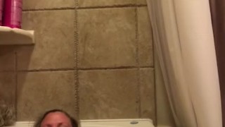 MILF getting off in Jacuzzi.
