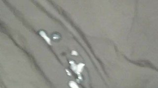 Wanking with big cumshot