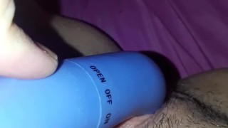 Toying my pretty pink pussy til I cum