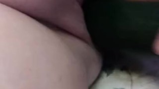 Naughty Nicole toys her pussy with a cucumber