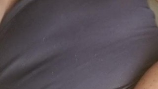 Big titty black bbw milf masturbates