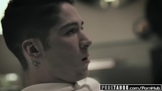 PURE TABOO Blair Williams Tricks Momma's Boy StepBro into Fucking!