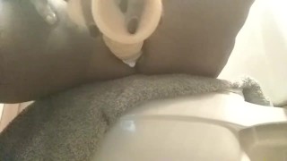 Huge dildo in my ass