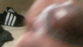 Cumshot in the living room