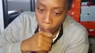 Swallowed a huge nutt