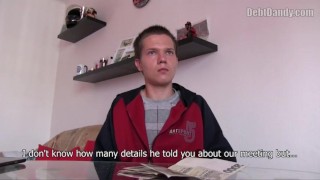  DEBT DANDY 244 - Shy & Skinny Twink Gets Pounded By A Big Cock To Pay His Rent