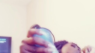 Watch my fat wet chocolate pussy cumm