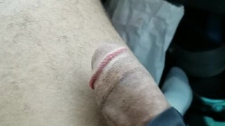 Uber Driver Jacks off Free Ballin Passenger with Huge Dick