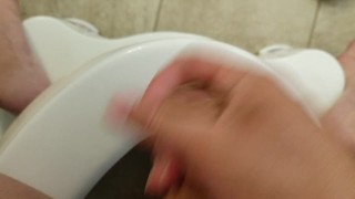Bathroom jacking off.... #Jackoff #Horny #PuertoRican