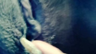 Shaking my fat ass...at the end watch how beet my pussy get;